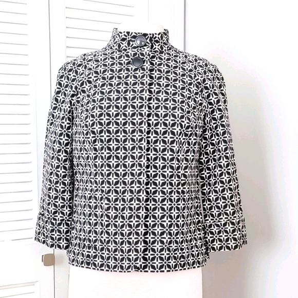 Charter Club High-Collar Cropped Jacket Blazer. - Picture 9 of 12